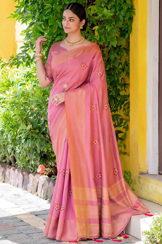 silk saree blouse design