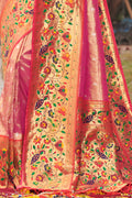 Taffy Pink Paithani Saree
