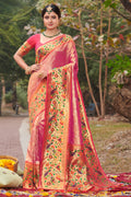 Taffy Pink Paithani Saree