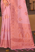 Flamingo Pink South cotton Saree