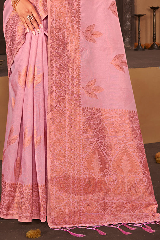 Flamingo Pink South cotton Saree