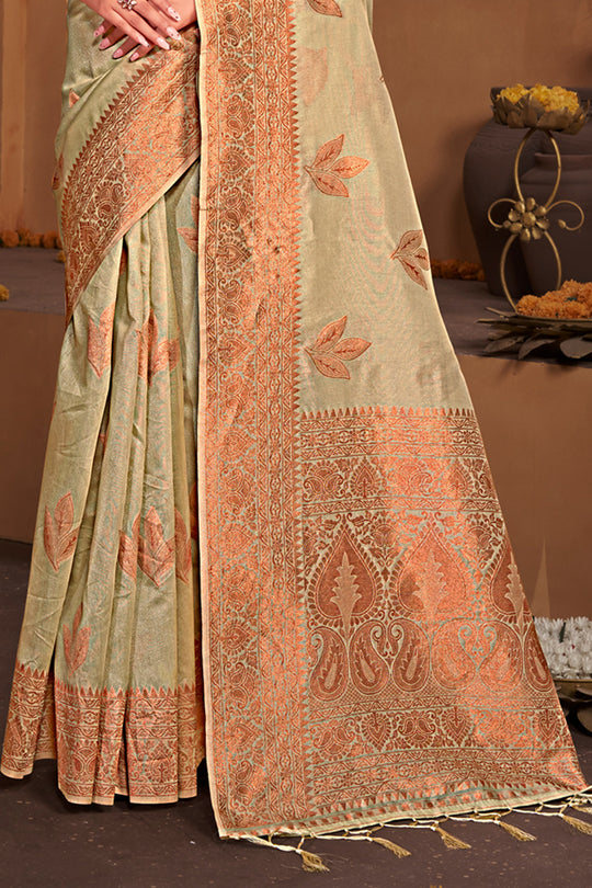 Pastel Green South cotton Saree