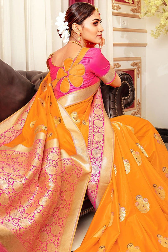 floral south silk saree