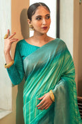 South Silk Saree Aqua Green South Silk Saree saree online