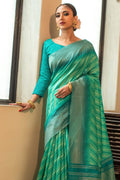 South Silk Saree Aqua Green South Silk Saree saree online