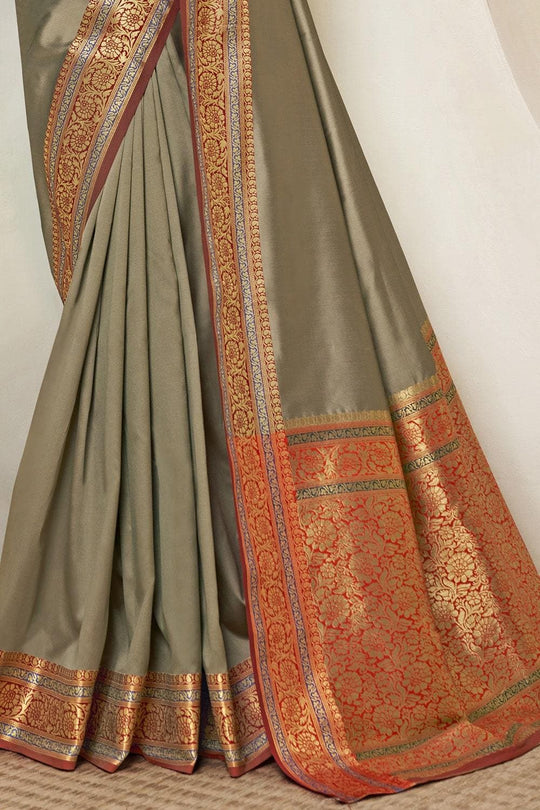 South Silk Saree Artichoke Green South Silk Saree saree online