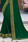 South Silk Saree Cadmium Green South Silk Saree saree online