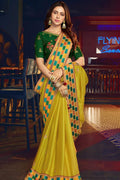 South Silk Saree Corn Yellow Zari Woven South Silk Saree saree online