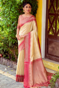 golden south silk saree