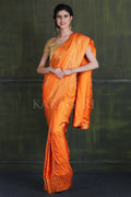 South Silk Saree Fire Orange South Silk Saree saree online
