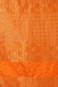 South Silk Saree Fire Orange South Silk Saree saree online