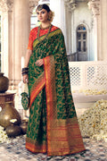 green south silk saree