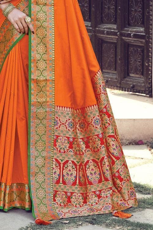 Gold Yellow South Silk Saree