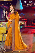 South Silk Saree Gold Yellow Zari Woven South Silk Saree saree online