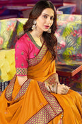 South Silk Saree Gold Yellow Zari Woven South Silk Saree saree online