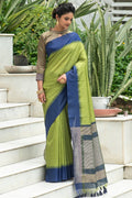 South Silk Saree Green Blue South Silk Saree saree online