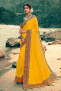 South Silk Saree Honey Yellow South Silk Saree saree online