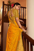 Honey Yellow South Silk Saree