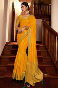 Honey Yellow South Silk Saree
