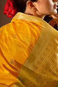 Honey Yellow South Silk Saree