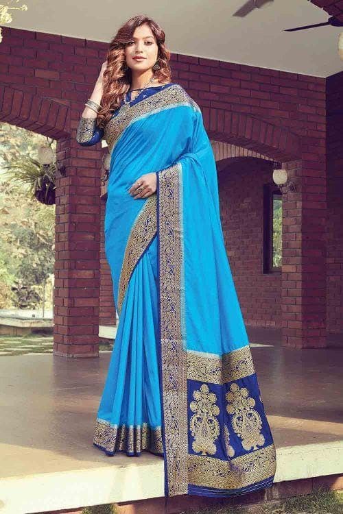 Jordy Blue South Silk Saree