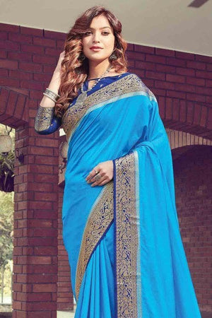 Jordy Blue South Silk Saree