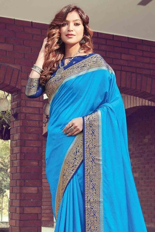 Jordy Blue South Silk Saree