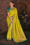 South Silk Saree Lime Green South Silk Saree saree online