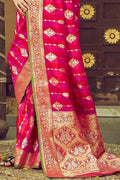 South Silk Saree Magenta Pink South Silk Saree saree online