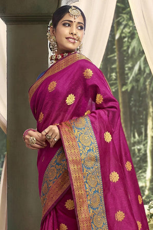 Magenta Purple South Silk Saree