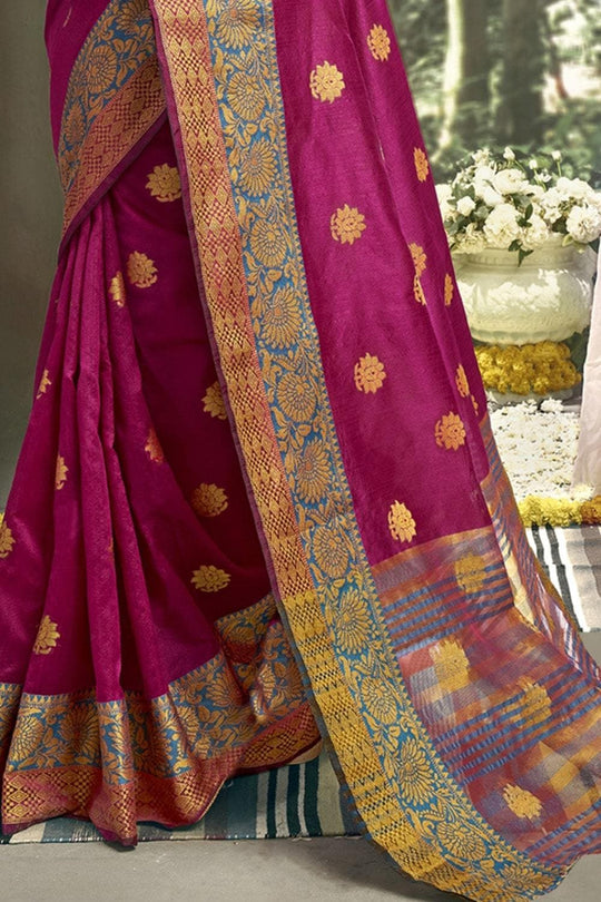 Magenta Purple South Silk Saree