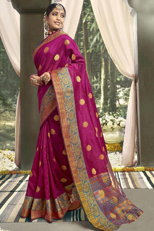 Magenta Purple South Silk Saree