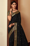 South Silk Saree Midnight Black South Silk Saree saree online
