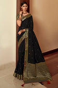 Midnight Black South Silk Saree