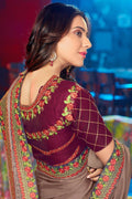 Buy Muted purple zari woven South Silk Saree online-karagiri