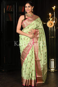 south silk saree Paris Green South Silk Saree saree online