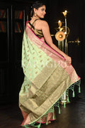 south silk saree Paris Green South Silk Saree saree online