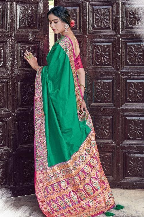 Persian Green South Silk Saree