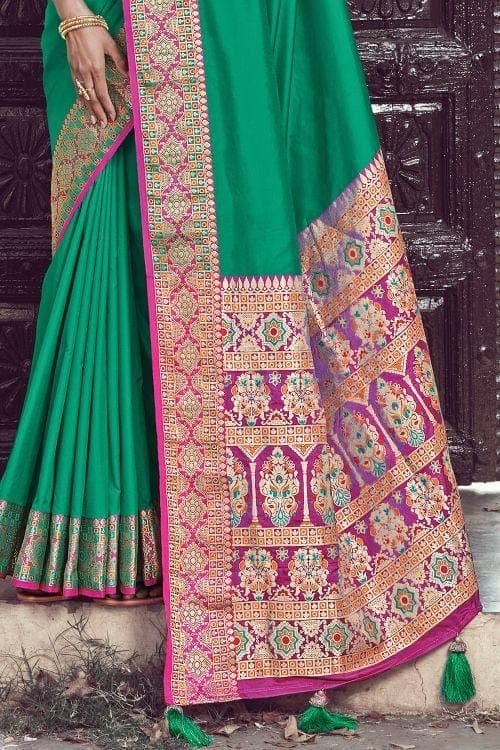 Persian Green South Silk Saree