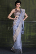 South Silk Saree Pewter Grey South Silk Saree saree online
