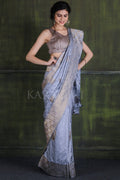 South Silk Saree Pewter Grey South Silk Saree saree online
