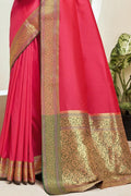 South Silk Saree Punch Pink South Silk Saree saree online