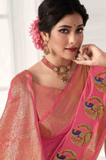 south silk saree look 