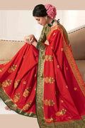 south silk saree for bridal