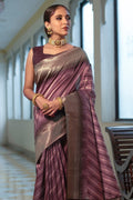 South Silk Saree Sangria Purple South Silk Saree saree online