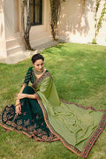 South Silk Saree Shades Of Green Zari Woven Beautiful South Silk Saree With Embroidered Blouse saree online
