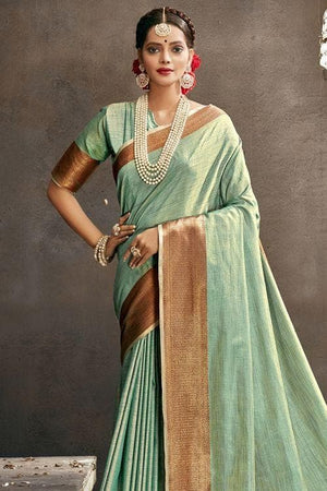 Spring Green South Silk Saree