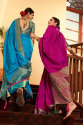 SRISHTI JAIN in Fuchsia Purple South Silk Saree