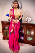 South Silk Saree SRISHTI JAIN in Fuchsia Purple South Silk Saree saree online