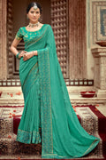blue saree